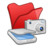 Folder red scanners cameras Icon